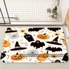 Halloween Gnome Pumpkin Mat Living Room Decoration Home Sofa Non-Slip Carpet Study Bedroom Tatami Children'S Soft Floor Mat