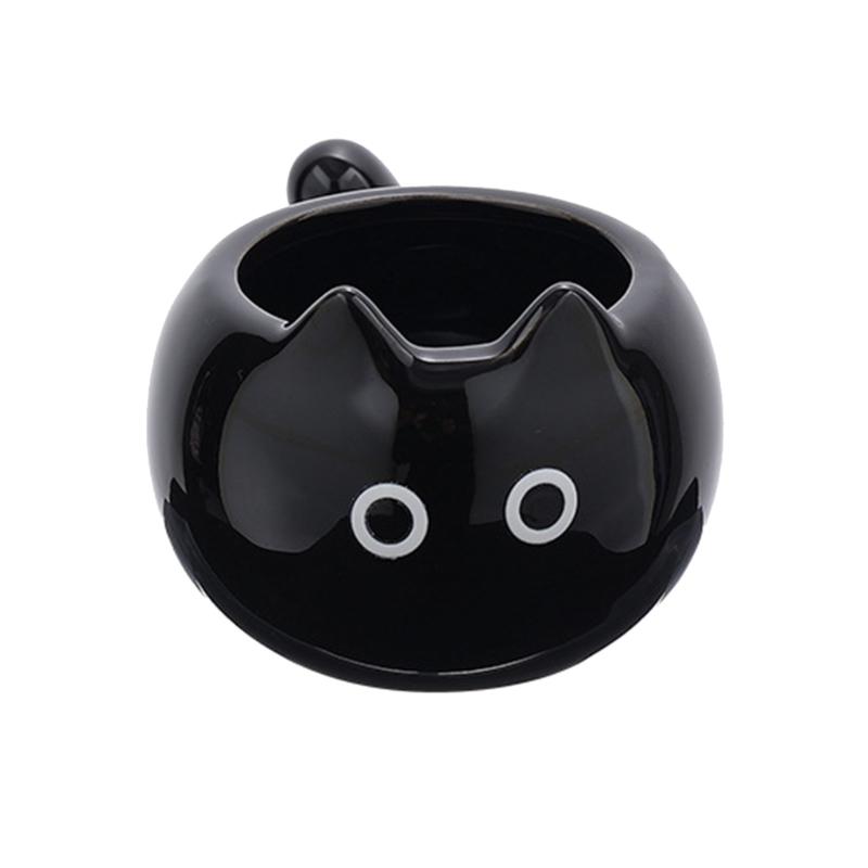 Durable Cats Shape Teas Cup Fashion Cats Shape Ceramic Mug Creative Drinkwares for Individual and Gift Use