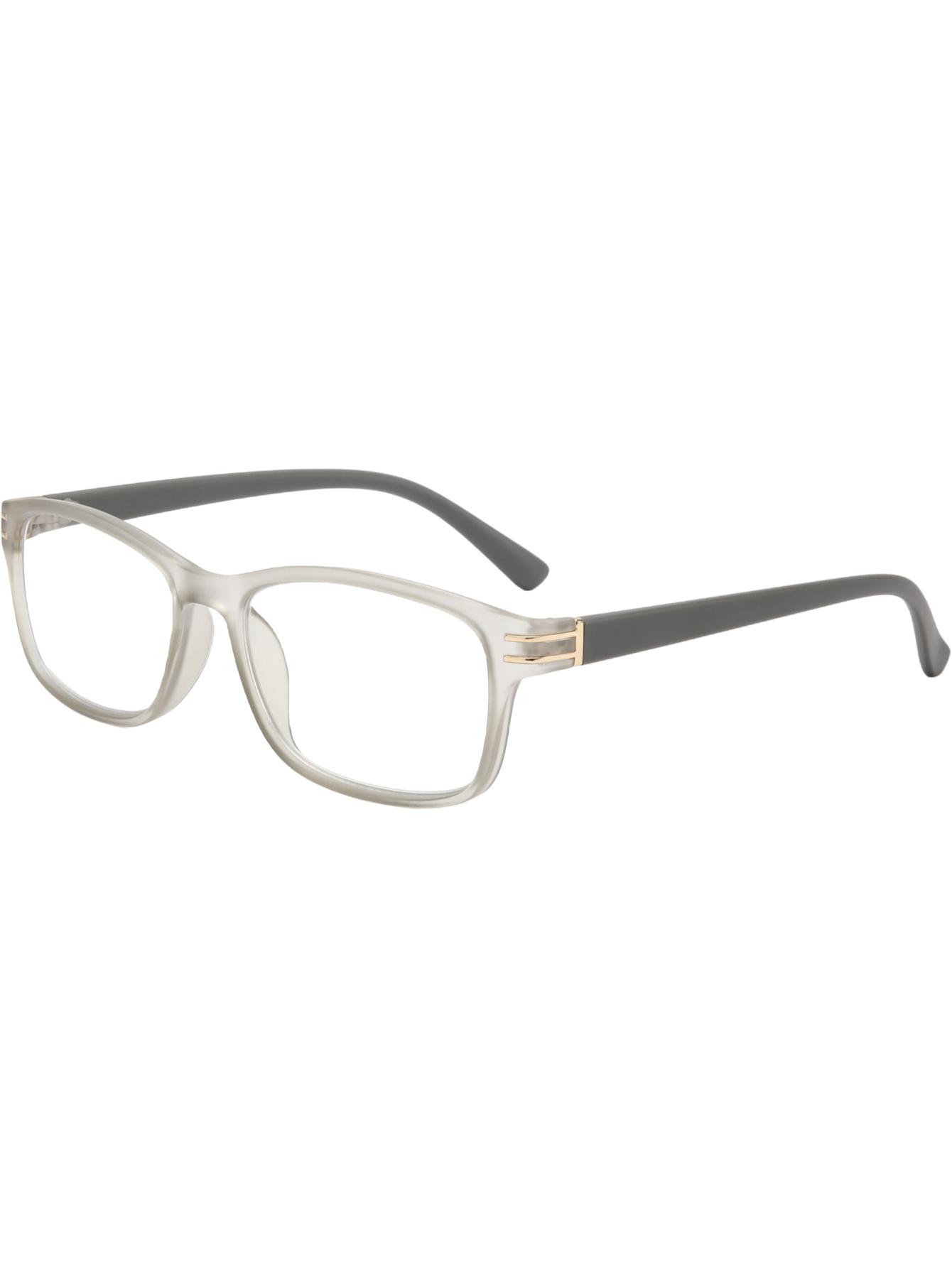 

New reading glasses for men and women middle-aged and elderly reading and reading glasses retro simple light and comfortable gla +100 серый