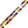 High Quality Flat Round Shape Multiple Patterns Smooth Glass Beads For Jewelry Decoration Making DIY Bracelet Necklace Earring