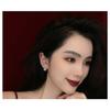 Classic Retro Elegant Pearl Zircon Stud Earrings 925 Silver For Women Jewelry