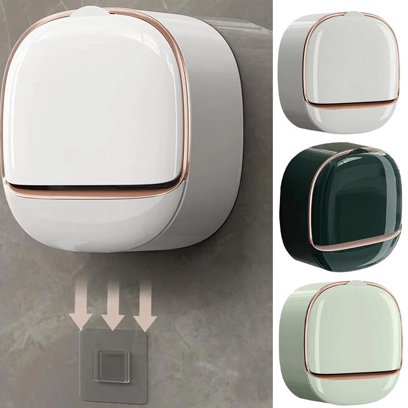 Non-perforating Soap Box Drain Laundry Soap Box Convenient Travel Organizer Soap Dishes Storage Box Non-punching