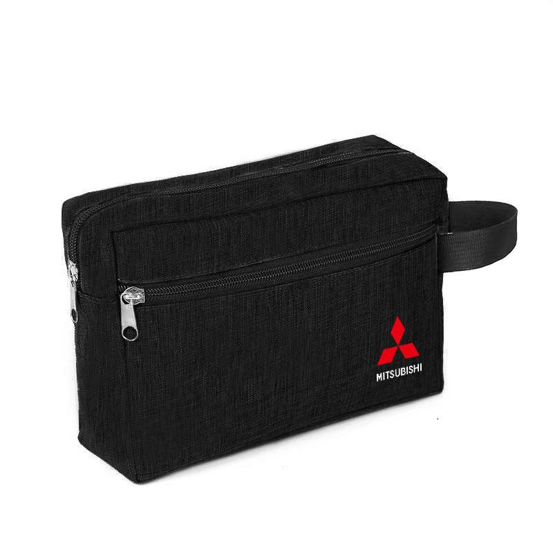 

Portable Car Key Case Driver License Holder Credit Card Bag for Mitsubishi Outlander I200 Pajero ASX Lancer Auto Accessories чёрный