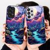 Anime Forest Moon River For Samsung Galaxy S24 Plus S20 21 FE S23 Ultra S8 9 A70 72 73 50 51 52 53 Tempered Glass Phone Case