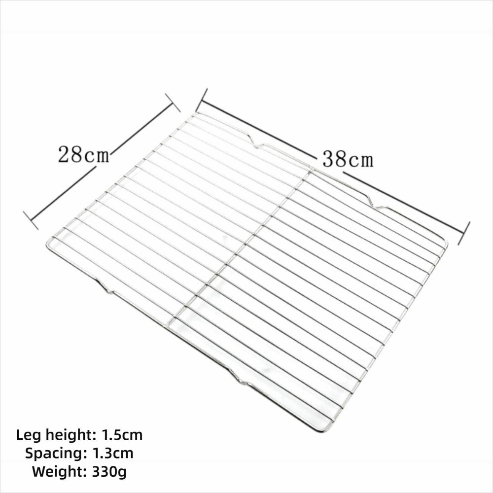 New Stainless Steel Cooling Rack Non-stick Silver Baking Tray Barbecue Cooking Mesh Shelf