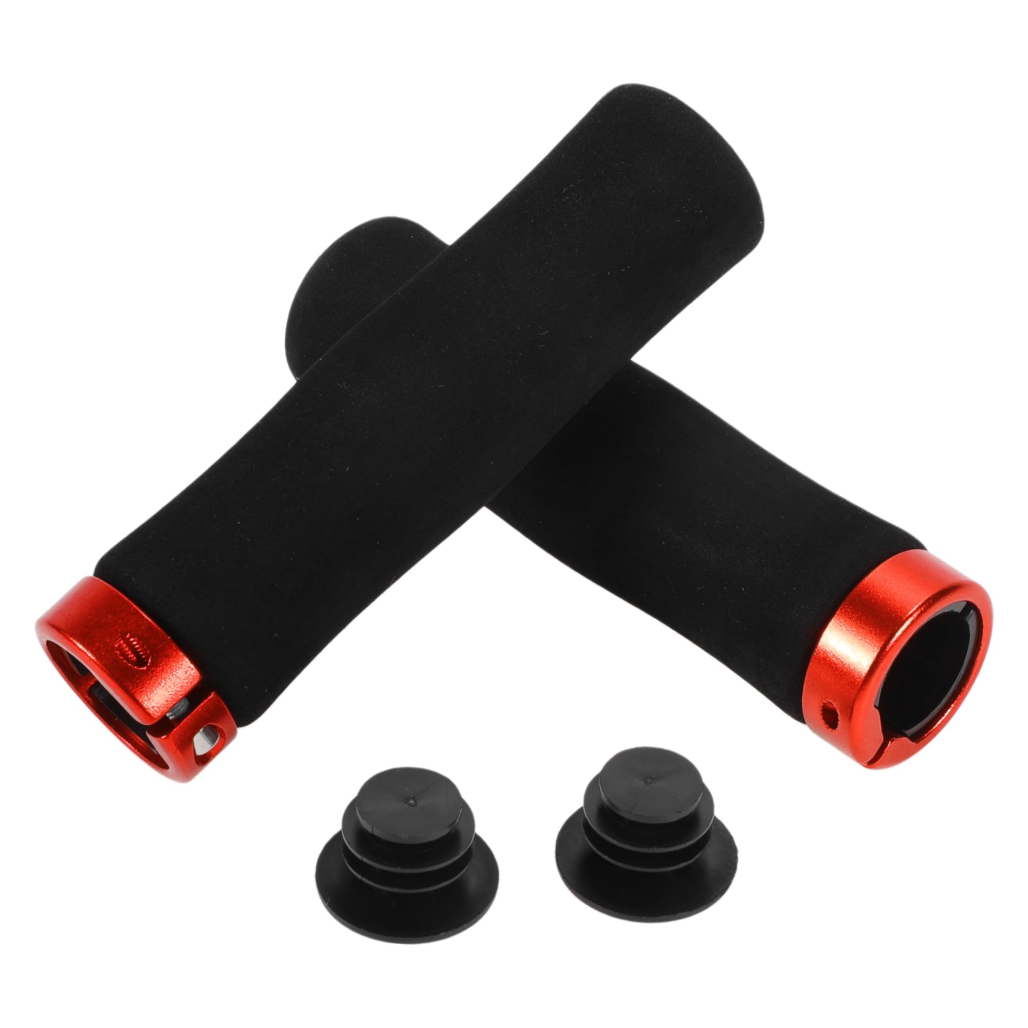 

BULLSPANN 1 Set Bicycle Handlebar Ergonomic Sponge Bicycle Single Handlebar Grips for Trekking and Mountain Red Grips, Grips, Lock-On E-Bikes, Bikes, красный