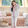 Girls Cotton Pajama Set Long Sleeve Cartoon Print Sleepwear Kids Home Outfit
