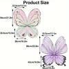 20 Stück Schmetterlings-Blumen-Geschenkpapier Premium-Verpackungsbögen für Blumensträuße für Blumengeschäft Hochzeitsfeier Dekoration Zubehör