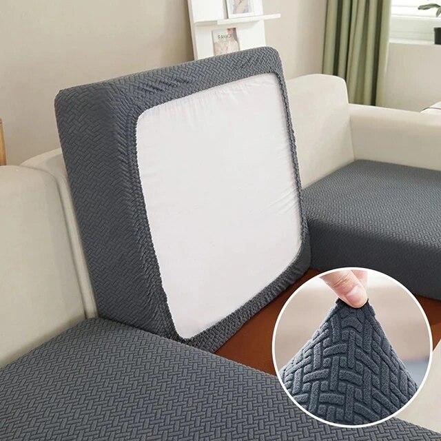 Jacquard Sofa Seat Cushion Cover for Living Room Pet Kids Furniture Protector T-shaped Sofa Cover Elasticity Armchair Seat Cover
