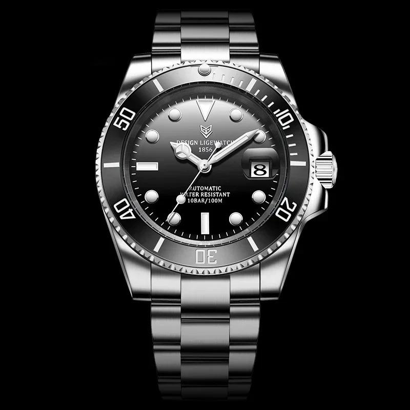 Reloj Automático de Lujo de Marca Superior para Hombre Moda Impermeable Deportivo Relojes de Pulsera Mecánicos para Hombre Casual Automático con Fecha