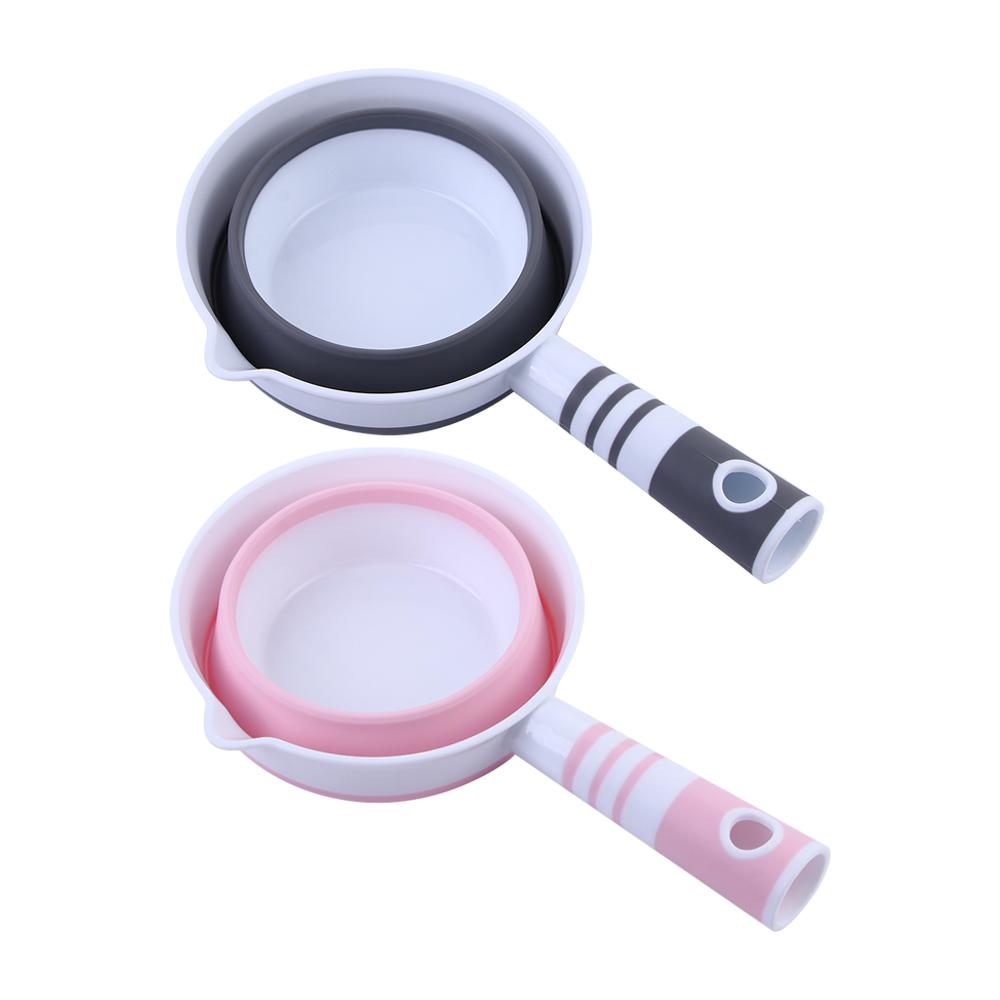 

Multifunction Space Saving Collapsible Silicone Bath Spoon Water Scoop Dipper Water Ladle grey