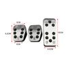 UZYJ9 Car Pedals for Ford Focus 2 MK2 Focus 3 MK3 Kuga Escape ST 2009-2017 Fuel Brake Clutch Pedal Cover Car-styling