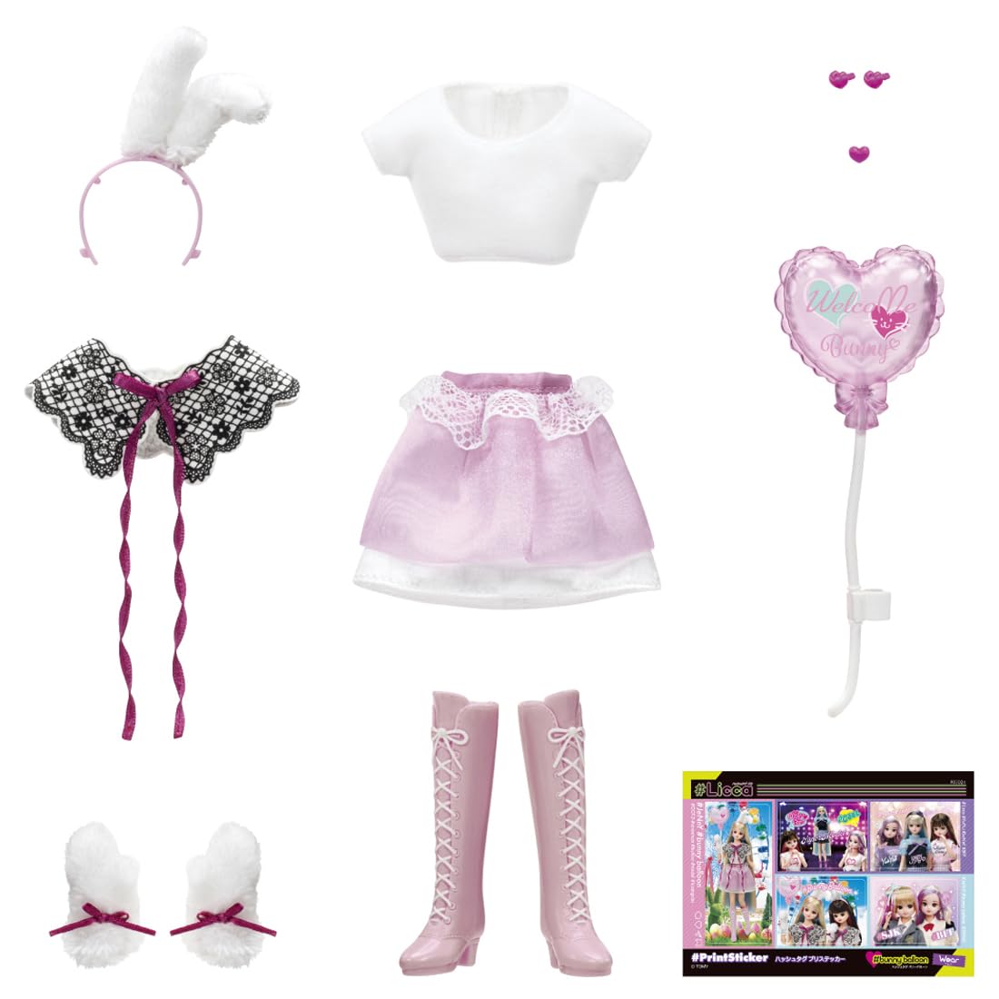 

Takara Tomy Licca Dress Balloon Wear Dress Up Play Toy Ages #Licca #Bunny 3+