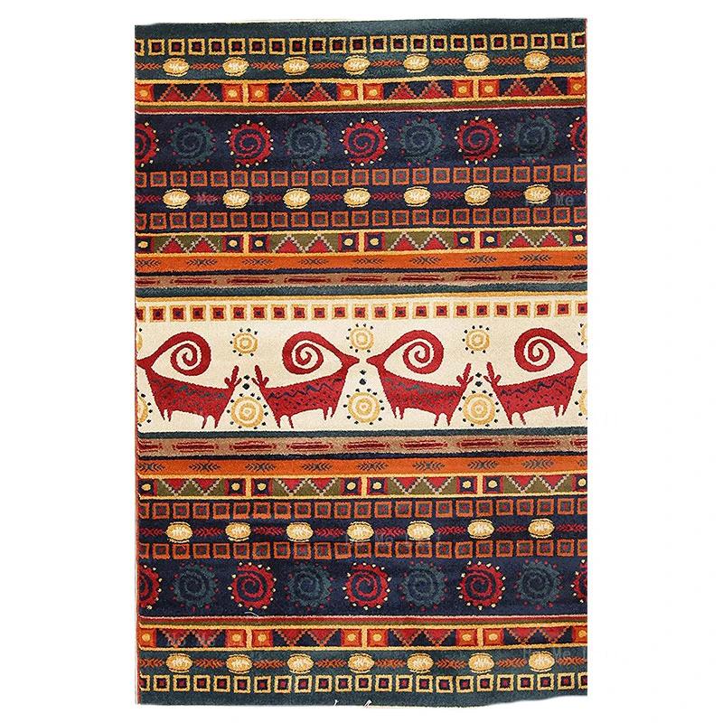 Tribal Animal Moroccan Turkish Southwest Native American Navajo Indian Rustic Lodge Aztec Geometric Modern Flannel Floor Rugs