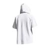 Men's Relaxed Fit Linen Beach Hooded Pocket Henley Short-Sleeved Shirt