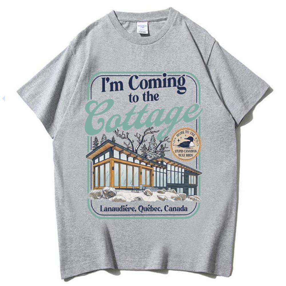 Heated Rivalry I'm Coming To The Cottage T-shirt Man Woman Harajuku Short Sleeve O-neck Casual Shirt