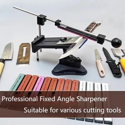 Knife Sharpener Ruixin Pro II All Iron Steel Professional Chef Knife Sharpener Kitchen Sharpening System Fix-angle 4 Whetstone