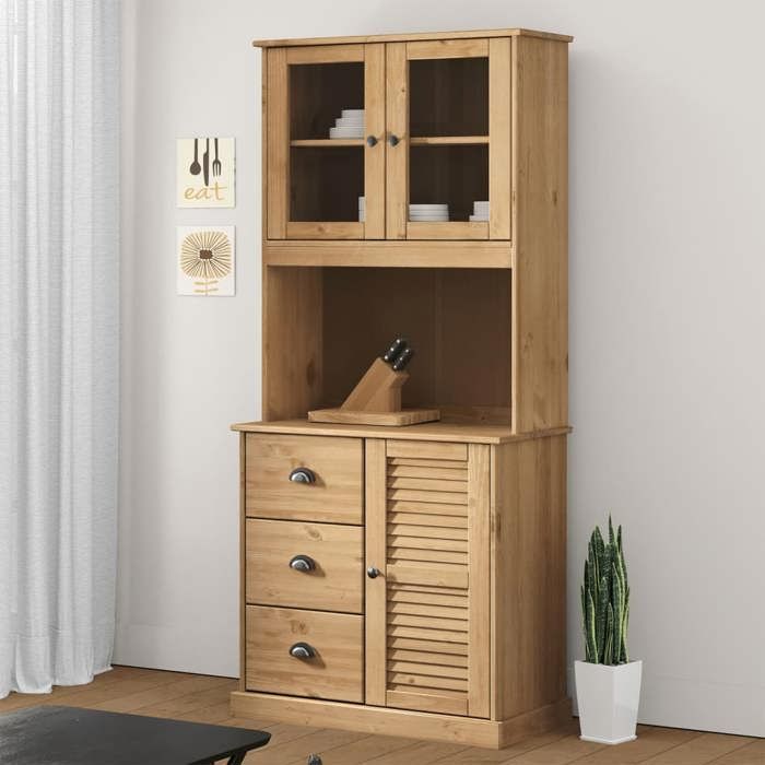 VidaXL Chest of Drawers Top VIGO 78x30x100 Cm Solid Pine Wood 353205