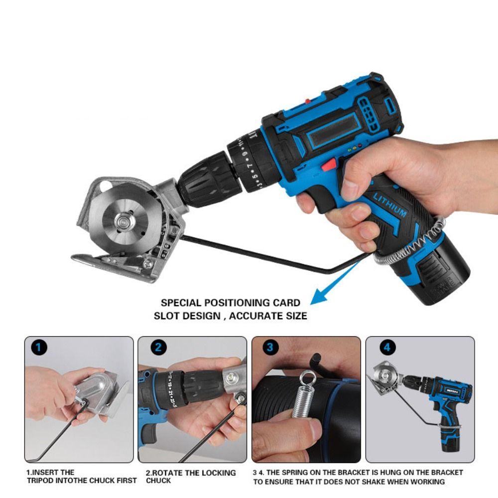 Handheld Impact Drill Cloth Cutter Parts Fabric Cutter Conversion Tool  Fabric Paper