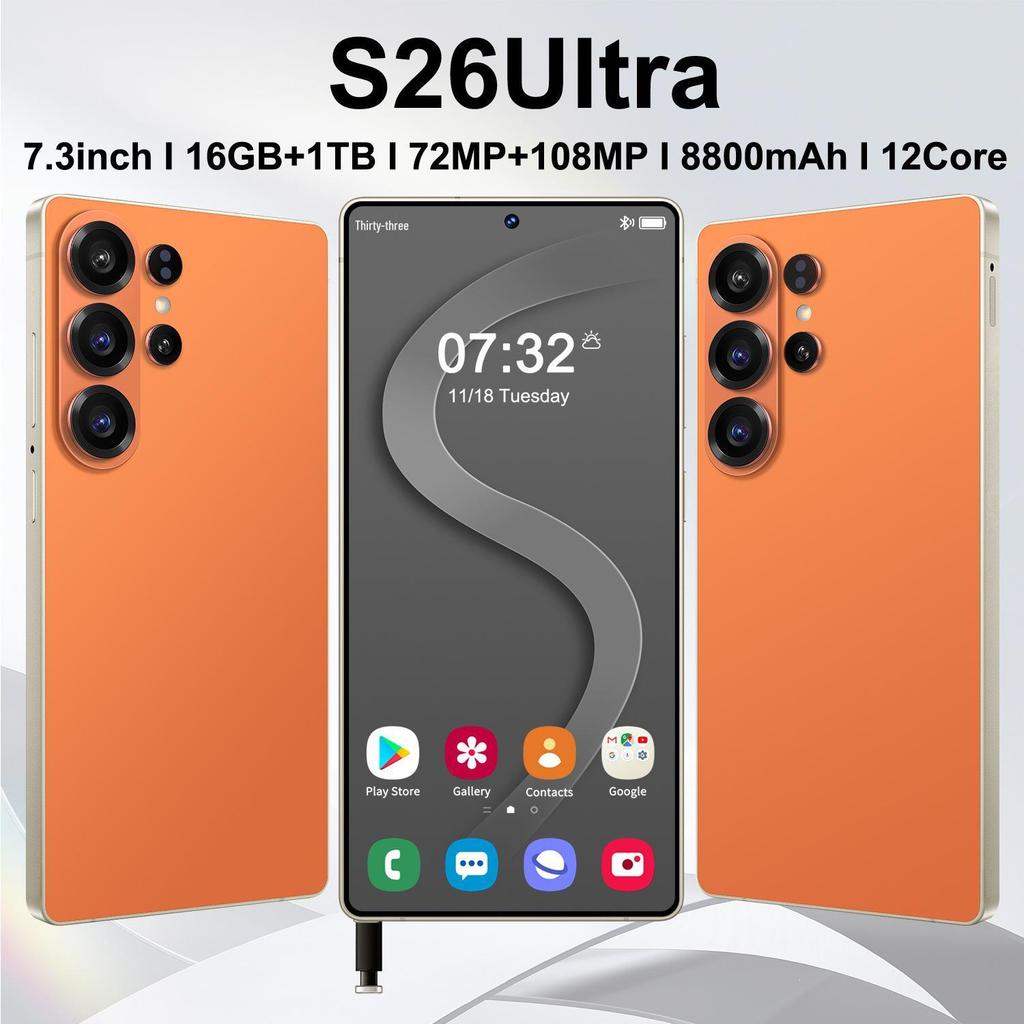 S26 Ultra Smartphone: 7.3" Android with NFC Support