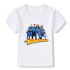 Nya Söta The Thundermans TV-serier Tryck T-shirts Sommar Barn T-shirt Baby Flickor Pojkar Kläder Mode Streetwear Toppar