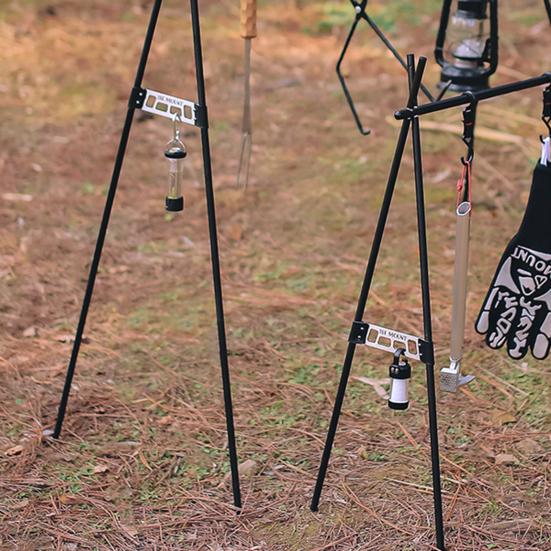 Triangle Rack Buckle Hole Design High Hardness Good Toughness Stable Easy to Install Hanging Items Stainless Steel Camping