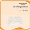 WEISHENG Disposable 3-Compartment Takeaway Meal Box Liner