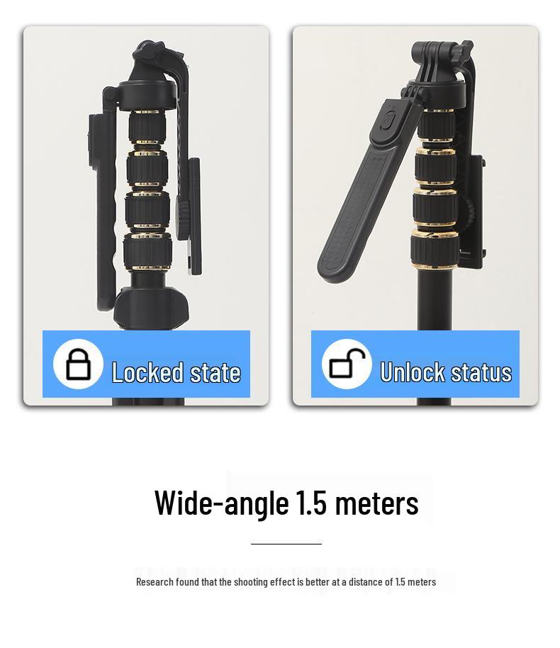 2.1m Multifunctional Floor Tripod & Selfie Stick for Mobile Phones