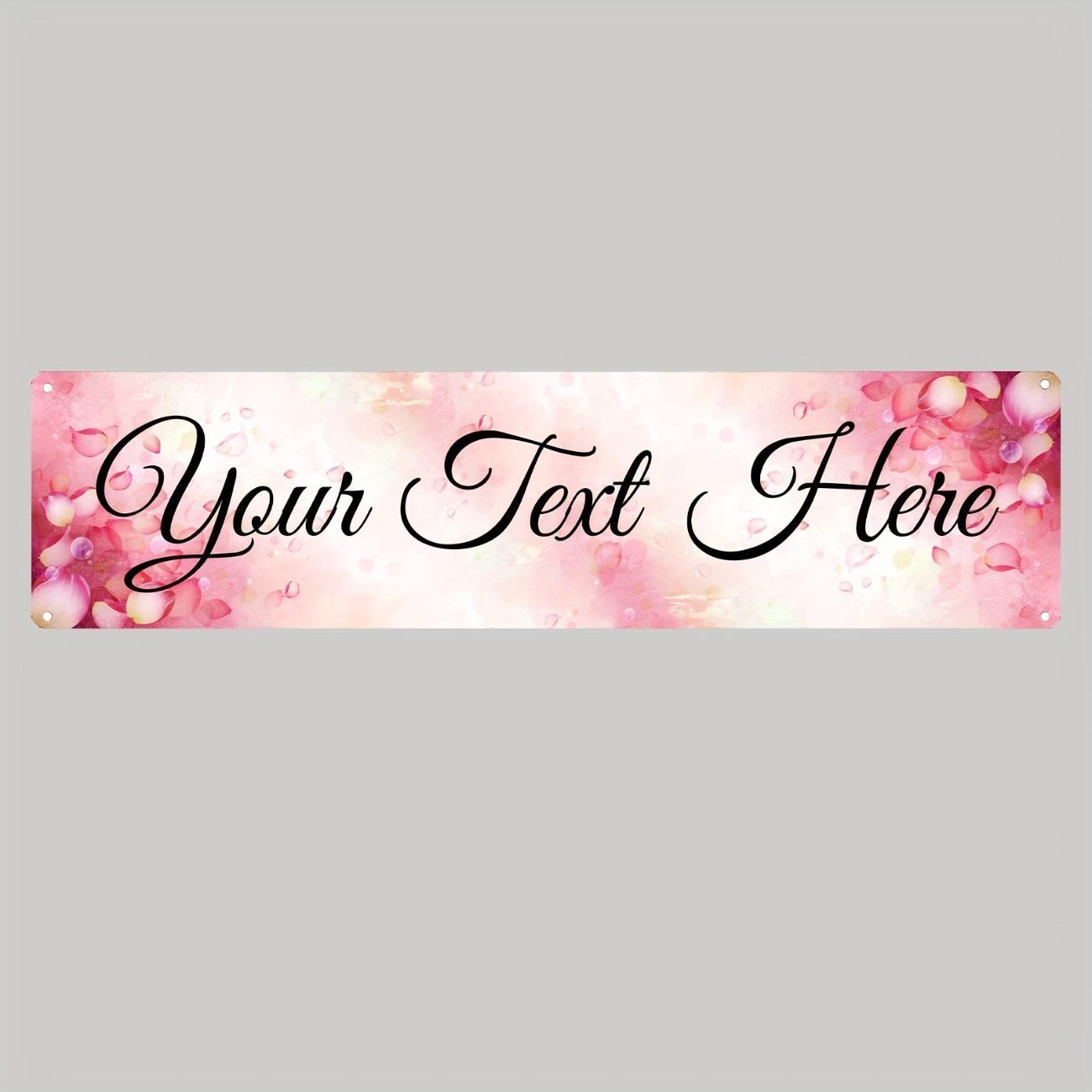 Vintage Floral Metal Tin Sign Retro Wall Art Home Decor красный