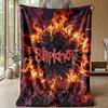 Slipknot Custom Flannel Throw Blanket Print Your Name Text Soft Warm Blanket Holiday Present