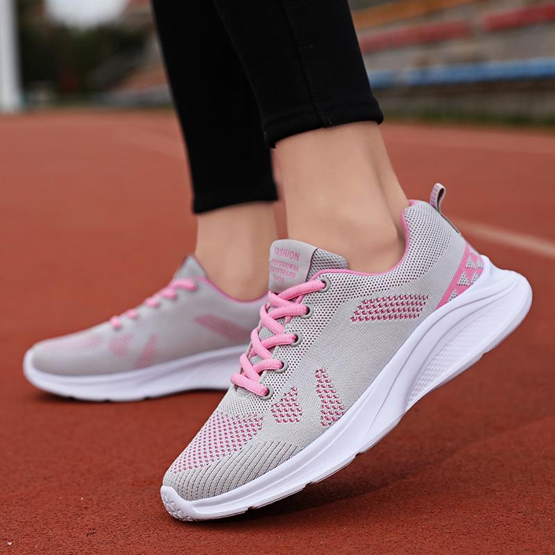 Fashionable Ladies New Sale Daily Travel Fitness Training Fly Woven Four Seasons Sports Casual Running Shoes 35 -41