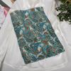 Ultralarge Blue White 100% Mulberry Silk Scarf Beach Wrap Brand Female Long Scarves New Paisley Design Silk Scarf Shawl