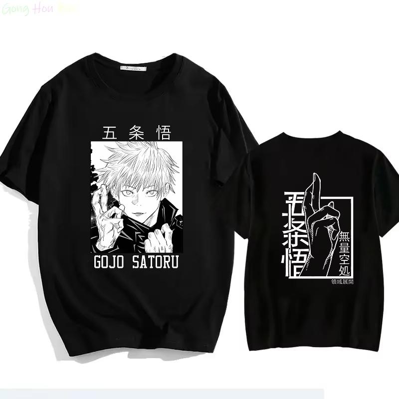 Japanese Jujutsu Kaisen Gojo Anime Tshirt Unisex Anime Gojo Satoru Graphic T Shirts Short Sleeve Tee Tshirts Tops