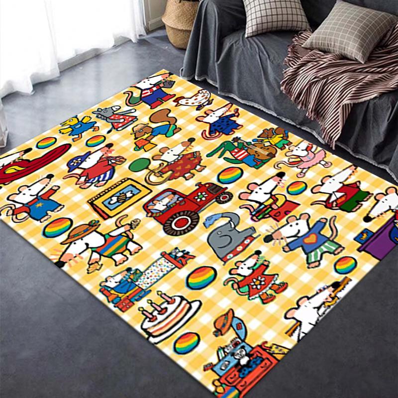 2025 New Maisy Mouse Carpet Rug for Living Room Bedroom Home Sofa Decoration,Kids Play Non-slip Floor Mat 81