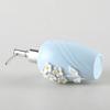 330ml Ceramic Lotion Bottle Stereoscopic Relief Flower Sub Bottle Pink Blue Small Fresh Simple Hand Sanitizer Soap Dispenser