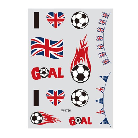 Glow Soccer Tattoos, Waterproof Temporary Freckle Stickers, Football Fan Body Art for Game Day, Night Party Makeup