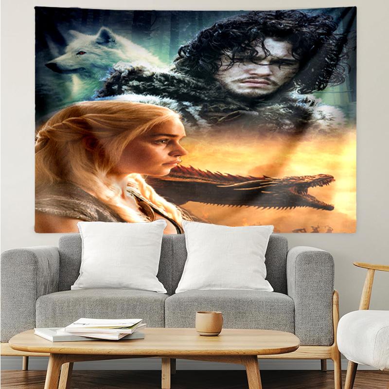 Game Of dragon Fantasy Tapestry Hanging for Bedroom,Livingroom, Playroom,Decor Art Room Wall Tapestry Holiday and Birthday Gifts