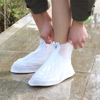1 Paar Regenstiefel Wasserdichte Überschuhe Sanddicht und Rutschfest PVC Überschuhe Geeignet für Camping Angeln Outdoor-Reisen