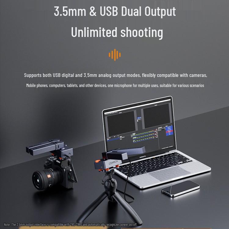 COMICA Traxshot PRO DSLR On-Camera Directional Interview Microphone
