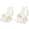 Non Tip Over Rabbit Food Bowl Bite Resistant Hamster Food Container  Indoor Pet Feeding