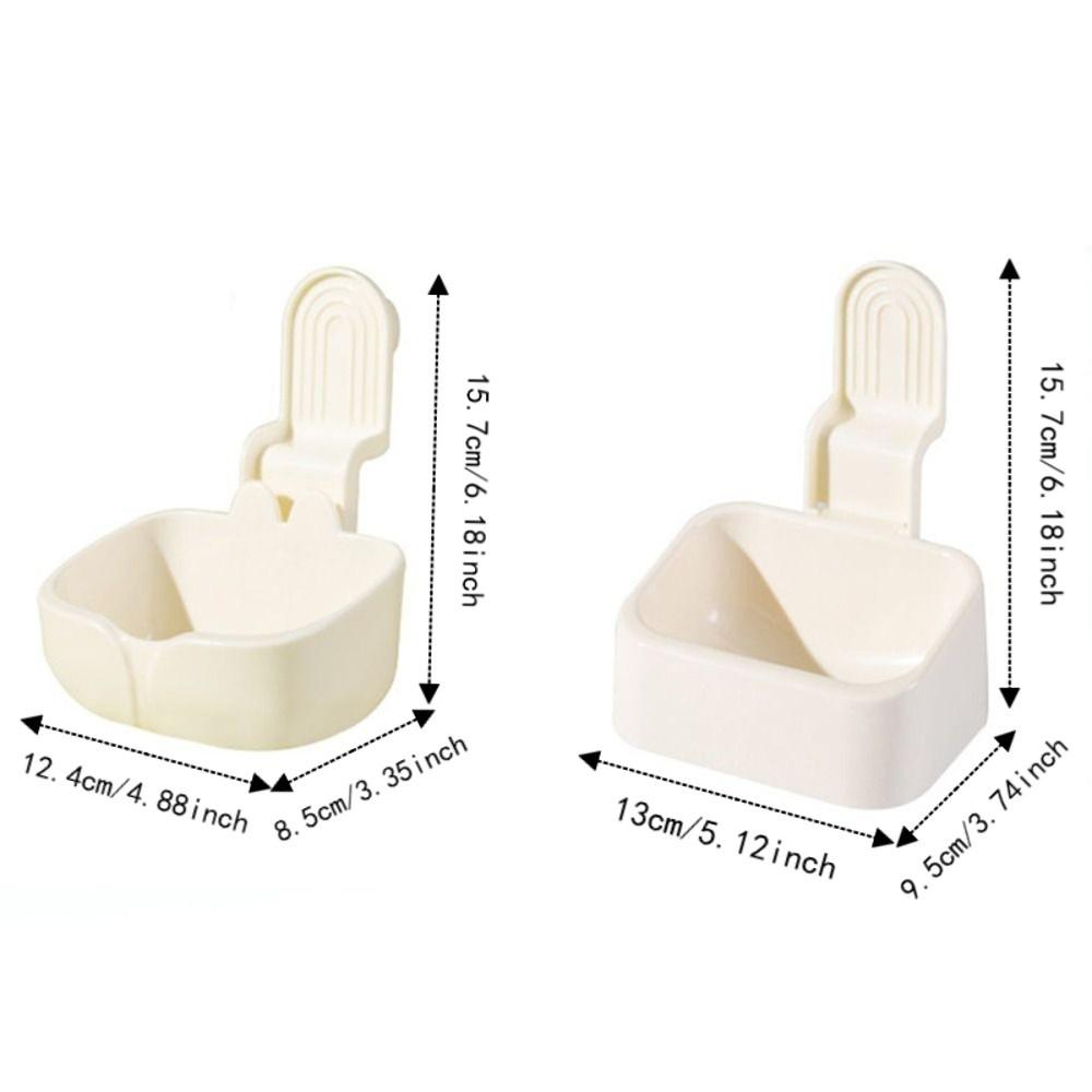 Non Tip Over Rabbit Food Bowl Bite Resistant Hamster Food Container  Indoor Pet Feeding