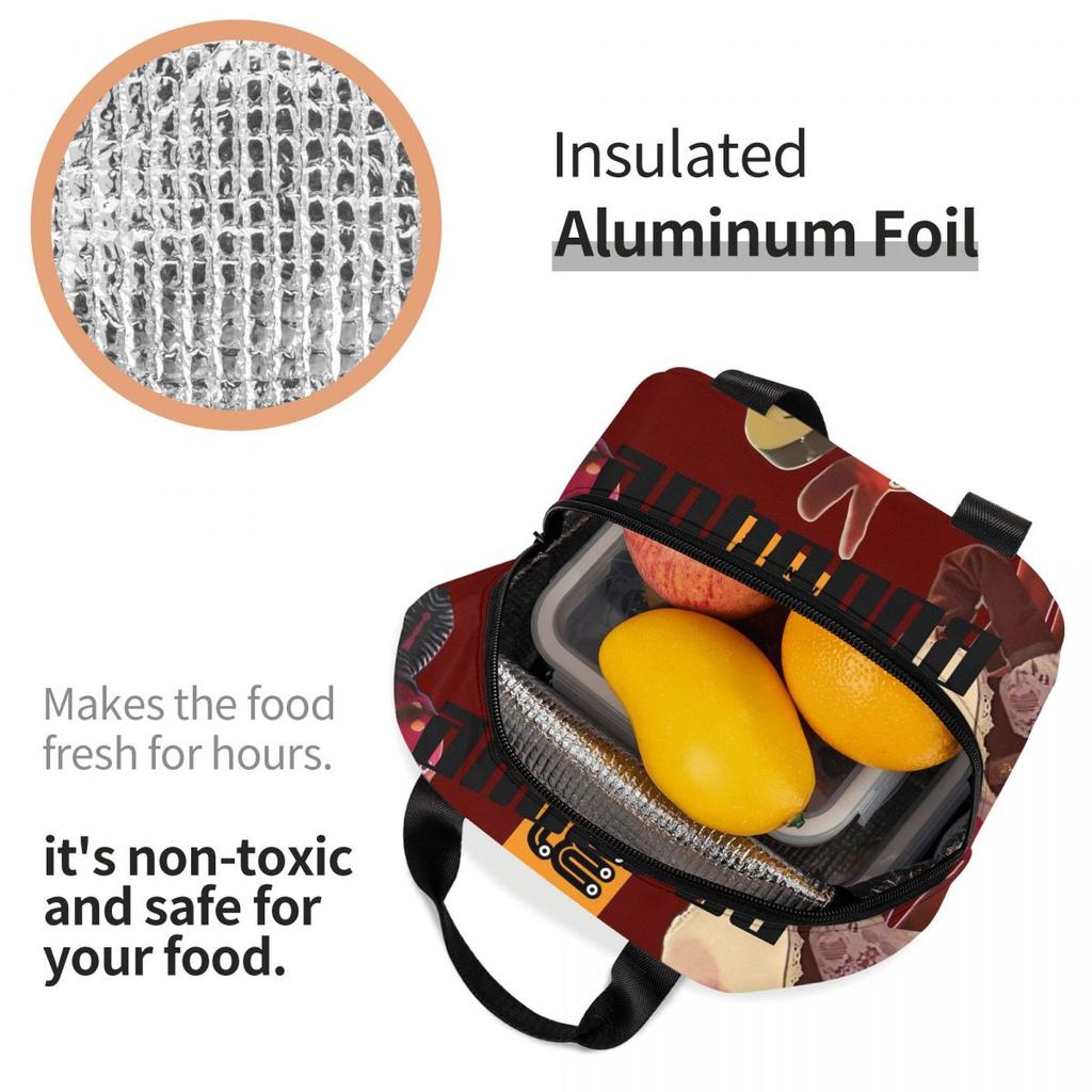 Insulated Lunch Bags 31 Minutos Comedy Merch Storage Food Box INS Trendy Cooler Thermal Lunch Box For Work