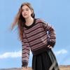 Betu Women's Striped Colorblock Knit Sweater