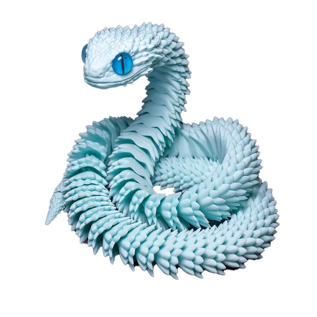 Flexible 60cm Snake Toy Model Realistic Design with Textured Body Soft Material for Educational and Recreational Use