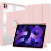 Compatible with iPad Pro 11 Ipad Air 10th Tri-fold Acrylic Pen Slot Tablet Case iPad 12.9 Rotating Flip Cover Protective Case