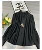 Rongtai Women's 2026 Spring Tencel Glossy Stand Collar Shirt