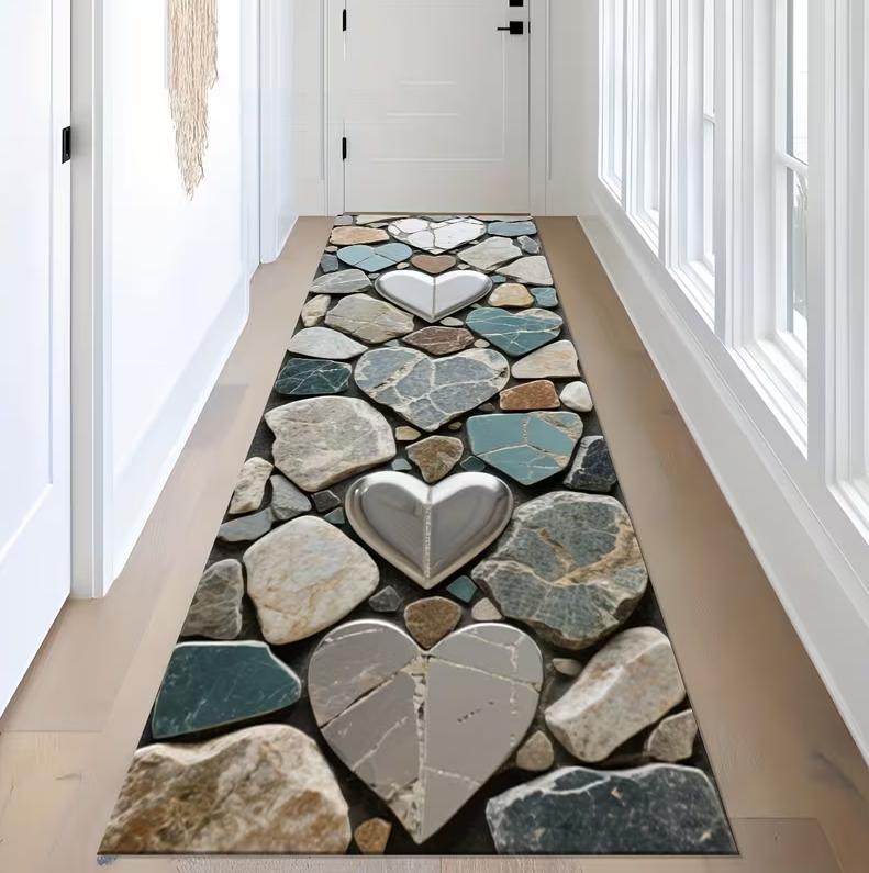 

Long Strip Carpet with Colorful Stone Splicing for Outdoor Home Decoration Carpet Living Rooms Bedrooms Carpets 40X120CM