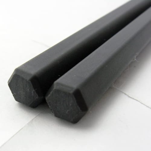 Nagao Chopsticks, 23cm, Set of 10, Black, Dishwasher Safe, SPS Resin, Commercial Use, Made In Japan