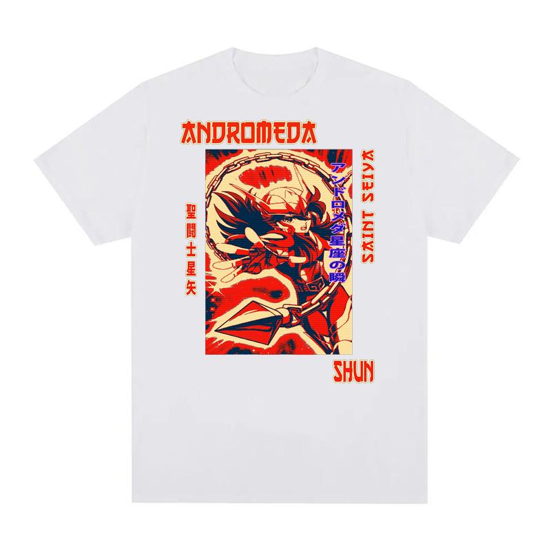 Saint Seiya Graphic Print T Shirts Men Women EU Size 100% Cotton Unisex Tops CottonStreetwear Harajuku