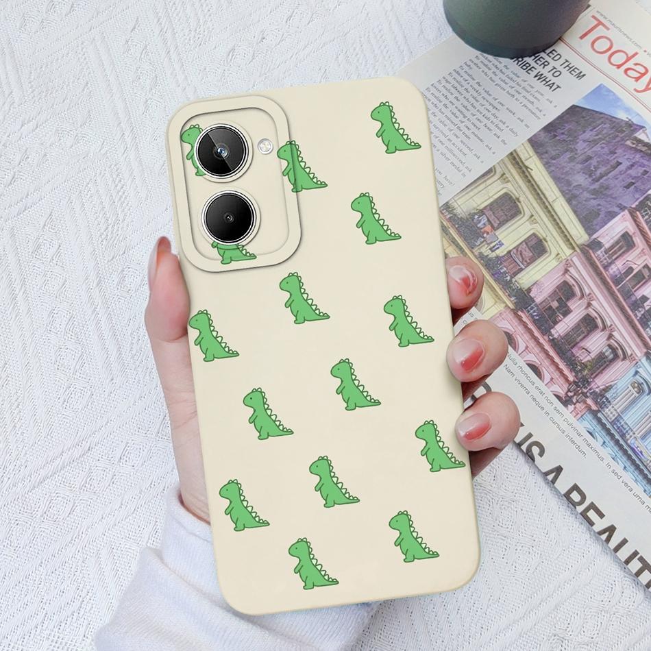 For Realme 10 Pro Plus Case Cartoon Soft Smooth Liquid Silicone Cover Camera Shell For OPPO Realme10 10Pro+ Coque Funda Capa